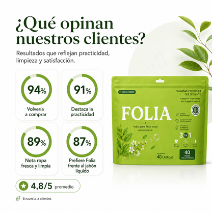 Jabón Para Lavar Ropa En Hojas Ecológico Sin Químicos